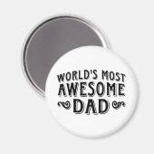 Phantastischer Vater Magnet (Vorderseite/Rückseite)