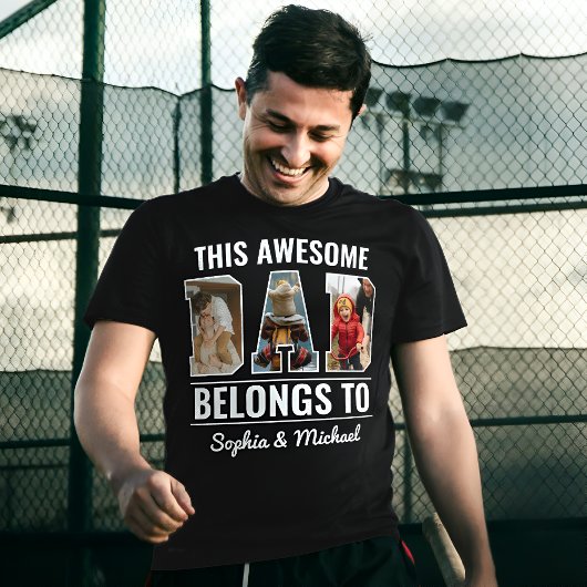 Phantastischer Vater Personalisierte Fotocollage & T-Shirt