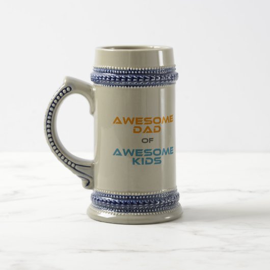 Phantastischer Vater Phantastischer Kinder Bierglas (Links)