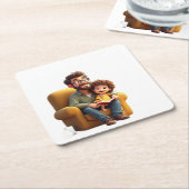 Phantastischer Vater Rechteckiger Pappuntersetzer (angewinkelt)