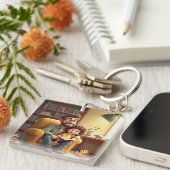 Phantastischer Vater Schlüsselanhänger (Vorderseite rechts)