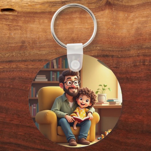 Phantastischer Vater Schlüsselanhänger (Rückseite)