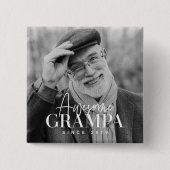 Phantastischer Vater Seit 20XX Einfaches, elegante Button (Vorderseite)