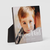 Phantastischer Vater Seit 20XX Modernes, einfaches Fotoplatte (Vorderseite)