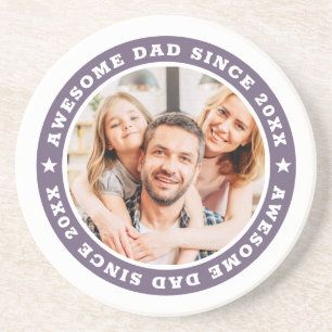 Phantastischer Vater seit 20XX Modernes, einfaches Getränkeuntersetzer