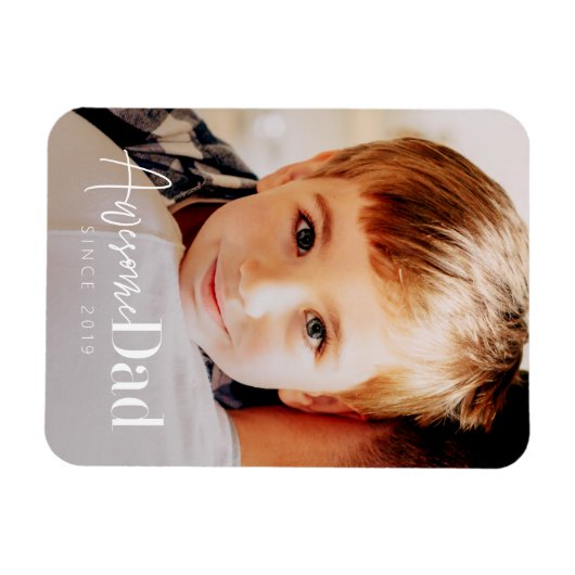 Phantastischer Vater Seit 20XX Modernes, einfaches Magnet (Horizontal)