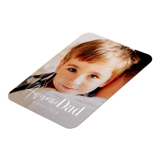 Phantastischer Vater Seit 20XX Modernes, einfaches Magnet (Linke Seite)