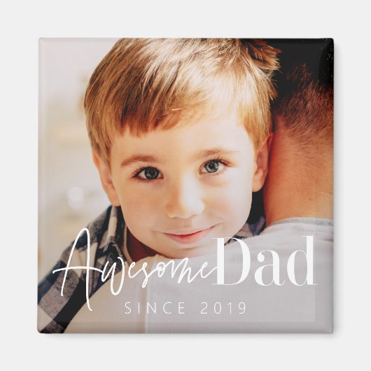 Phantastischer Vater Seit 20XX Modernes, einfaches Magnet (Vorne)