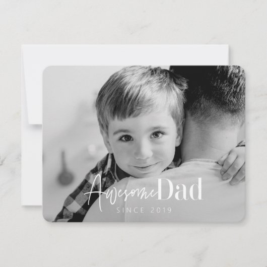 Phantastischer Vater Seit 20XX Modernes, einfaches Mitteilungskarte (Vorderseite)