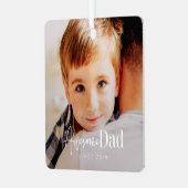 Phantastischer Vater Seit 20XX Modernes, einfaches Ornament Aus Metall (Vorderseite links)