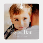 Phantastischer Vater Seit 20XX Modernes, einfaches Ornament Aus Metall (Rückseite)