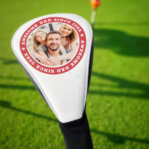 Phantastischer Vater Seit 20XX Modernes Foto Golf Headcover