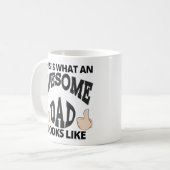 Phantastischer Vater So sieht ein Vater aus Kaffeetasse (Vorderseite Links)