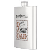 Phantastischer Vater Western ThemenIndividuelle Na Flachmann (Links)