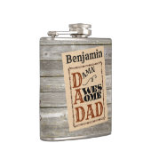 Phantastischer Vater Western ThemenIndividuelle Na Flachmann (Rechts)