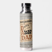 Phantastischer Vater Western ThemenIndividuelle Na Trinkflasche (Links)