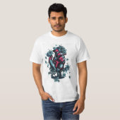 Phantastischer Vektordesign mit einer Blutpalme T-Shirt (Vorne ganz)