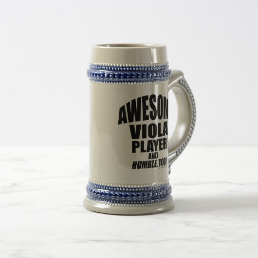 Phantastischer Viola Player Bierglas (VorderseiteRechts)