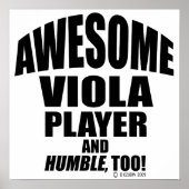 Phantastischer Viola Player Poster (Vorne)