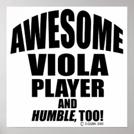 Phantastischer Viola Player Poster
