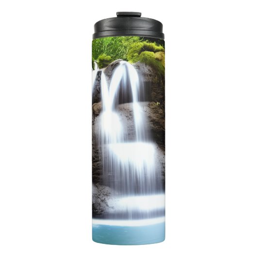 Phantastischer Wasserfall Thermosbecher (Vorderseite)