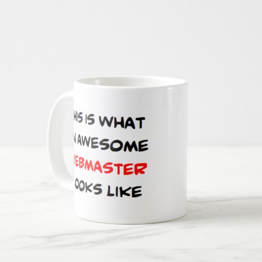 phantastischer Webmaster Kaffeetasse (Vorderseite Links)
