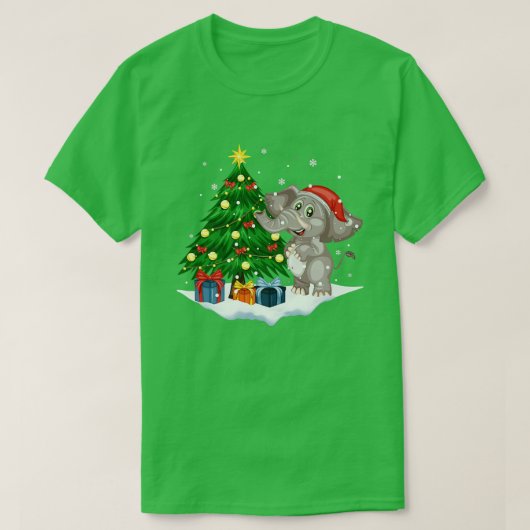 Phantastischer Weihnachtsbaum mit Lichter Chris T-Shirt (Design vorne)