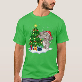 Phantastischer Weihnachtsbaum mit Lichter Chris T-Shirt