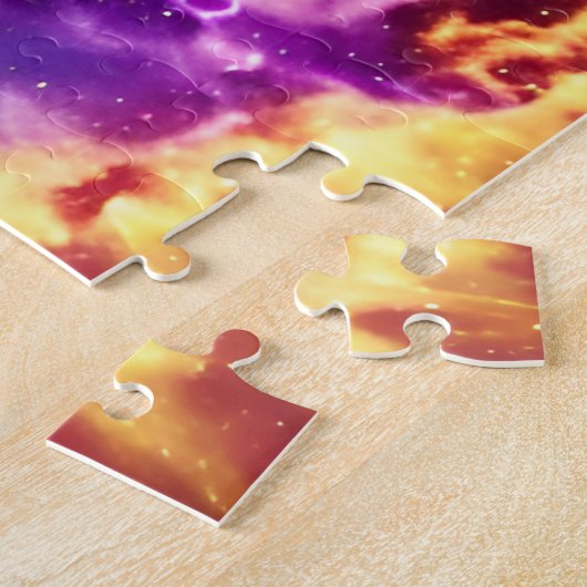 Phantastischer Wissenschaftsspinnnebel im Universu Puzzle (Seite)