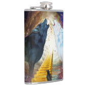 Phantastischer Wolf Flachmann (Rechts)