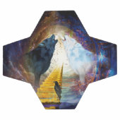 Phantastischer Wolf Fußball (Flach)