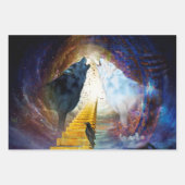 Phantastischer Wolf Geschenkpapier Set (Vorderseite 3)