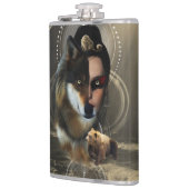 Phantastischer Wolf mit Fee Flachmann (Links)