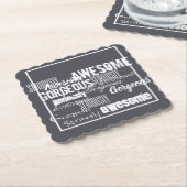 Phantastischer wunderschöner Inspirationsmotivatio Untersetzer (angewinkelt)