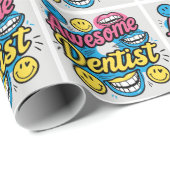 Phantastischer Zahnarztdanke Geschenkpapier (Rolleneckpunkt)