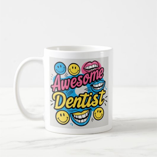 Phantastischer Zahnarztdanke Kaffeetasse (Links)