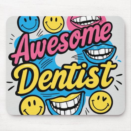 Phantastischer Zahnarztdanke Mousepad (Vorne)