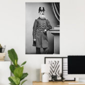 Phantastischer Ziviler Kriegsbart, 1860er Poster (Heimbüro)