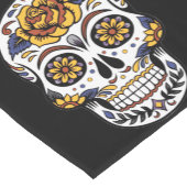 Phantastischer Zuckerschädel Kurzer Tischläufer (Ecke)