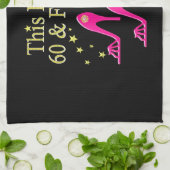 PHANTASTISCHES 60. GEBURTSTAG DIVA-DESIGN HANDTUCH (Gefaltet)