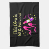 PHANTASTISCHES 60. GEBURTSTAG DIVA-DESIGN HANDTUCH (Vertikal)