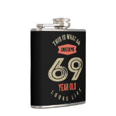 Phantastisches 69-jähriges Geburtstagsgeschenk Fun Flachmann (Rechts)