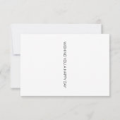 Phantastisches afrikanisches Aquarell Geburtstagsk (Rückseite)