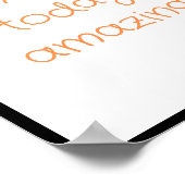 Phantastisches Angebot heute erstellen Poster (Ecke)