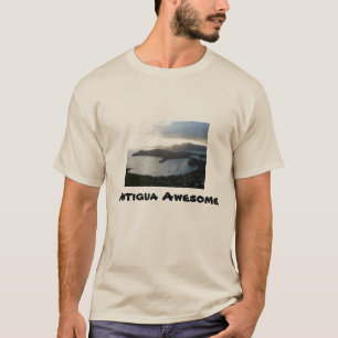Phantastisches Antigua-Foto/ Zitat Männer-T - Shi T-Shirt