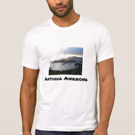 Phantastisches Antigua-Foto/ Zitat Männer-T - Shir T-Shirt