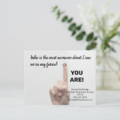 Phantastisches Anwesen-Marketing Postkarte (Stehend Vorderseite)