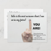 Phantastisches Anwesen-Marketing Postkarte (Vorne/Hinten)