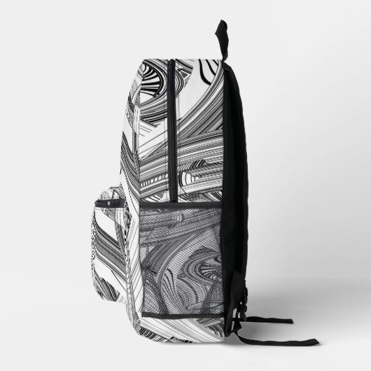 Phantastisches Aussehen von Kalamität Schwarz und  Bedruckter Rucksack (Rechts)