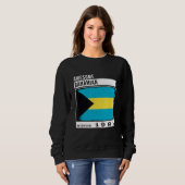 Phantastisches Bahamian Seit 1981 Bahamian 41. Bir Sweatshirt (Vorne ganz)